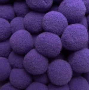 POMPONIKI FIOLET 20 mm    kolor 404
