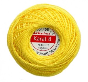 kordonek KARAT 8 kolor 405 żółty