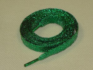 sznurowadła brokat zielone