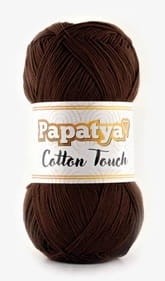 włóczka PAPATYA COTTON TOUCH  0160 czekolada
