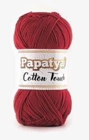 włóczka PAPATYA COTTON TOUCH  50g 1030 czerwień 