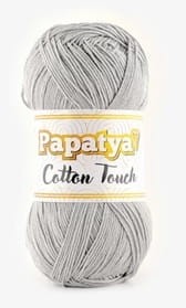 włóczka PAPATYA COTTON TOUCH 50g 1130 szary 
