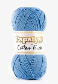włóczka PAPATYA COTTON TOUCH 50g 0440 niebieski 