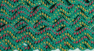 tasiemka ozdobna zygzak krajka zielona