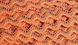 tasiemka ozdobna zygzak krajka pomarańczowa