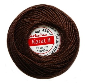 kordonek KARAT 8 kolor 632 brąz