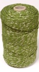 sznurek bawełniany 3mm  414-khaki i srebro