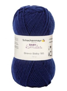włóczka SCHACHENMAYR BRAVO BABY 185 kolor 1050 granat