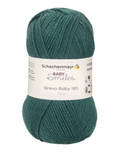 włóczka SCHACHENMAYR BRAVO BABY 185 kolor 1068 szmaragdowy