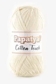 włóczka PAPATYA COTTON TOUCH  0050 natural 50g
