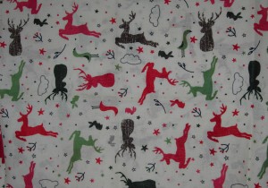 Tkanina bawełniana jelonki na kremie  2161-00/3