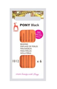 IGŁY DO KORALIKÓW  czarne 7887 PONY BLACK