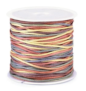 sznurek bawełniany woskowany multikolor 3