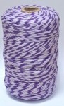 sznurek bawełniany 3mm  multikolor  twist  fiolety
