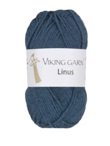 włóczka VIKING GARN LINUS kolor 126 granatowy