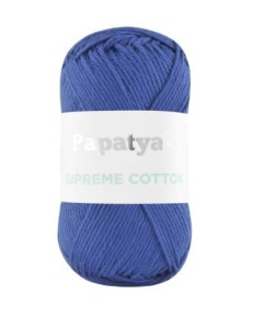 włóczka PAPATYA  SUPREME COTTON 5235 niebieski
