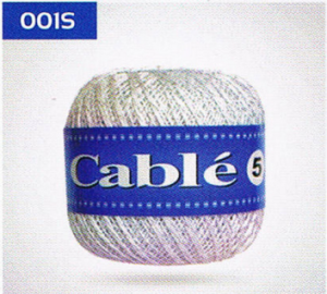 kordonek CABLE 5 REXOR biel+srebro 001S