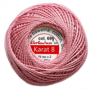 kordonek KARAT 8 kolor 696 róż 