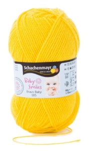 włóczka SCHACHENMAYR BRAVO BABY 185 kolor 1022 żółty