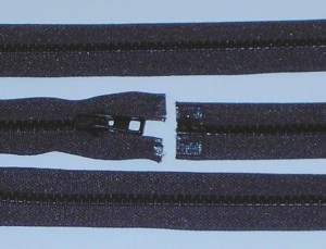 ZAMEK BŁYSKAWICZNY KOSTKA  70 cm czarny 